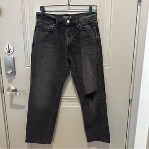 Abercrombie & Fitch Black Straight Leg Jeans